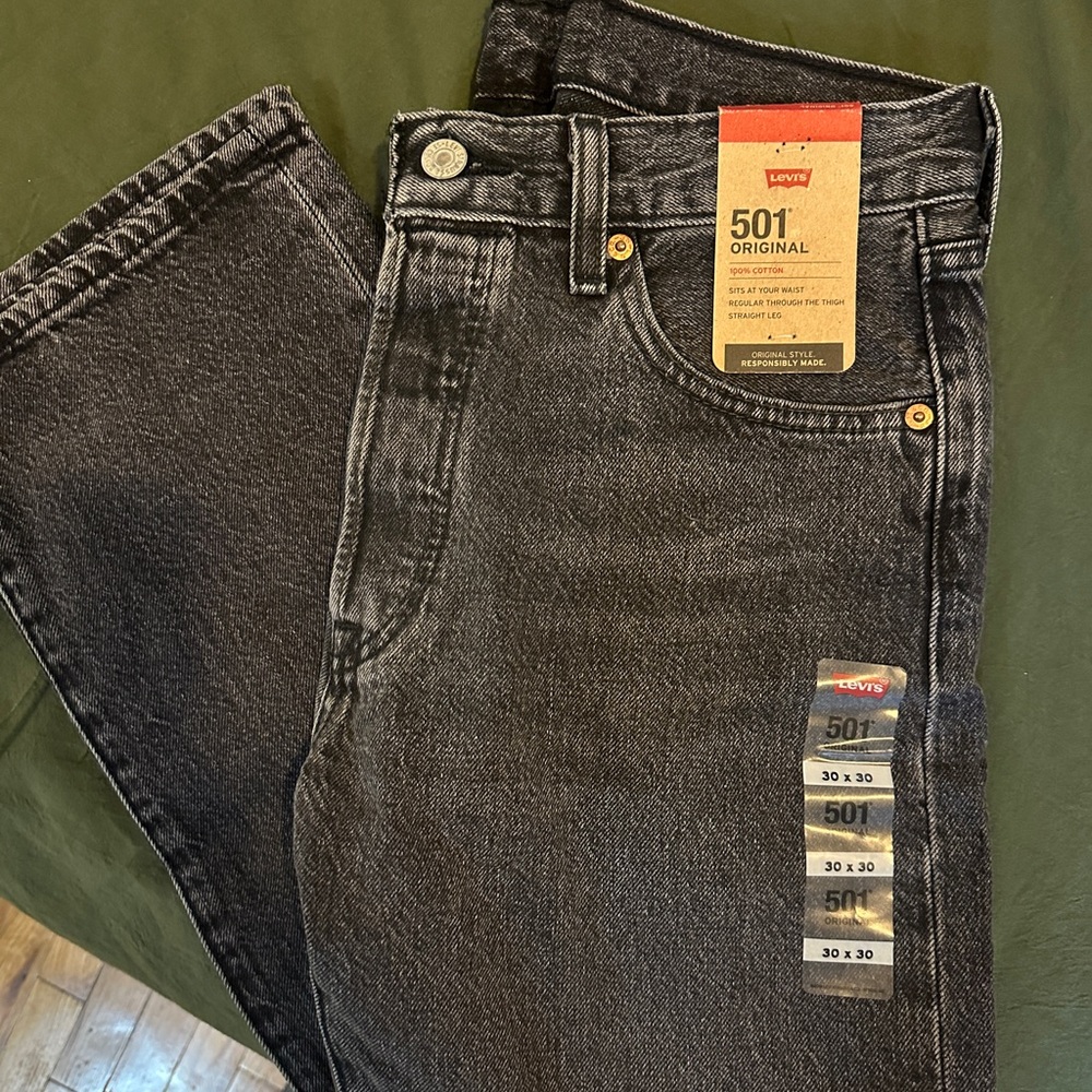 NWT Levi’s 501s Black Jeans